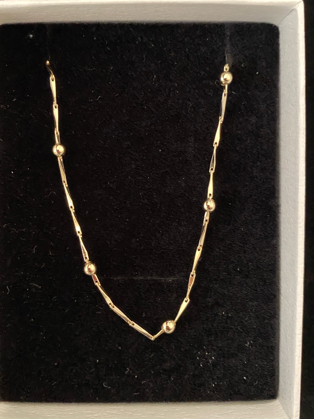 Dainty Bead Link Necklace